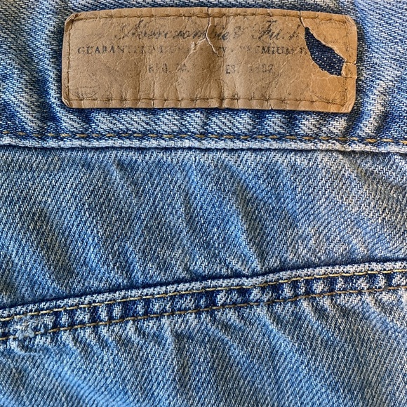 Abercrombie denim mini skirt 100% cotton size 8 light wash - Picture 3 of 8